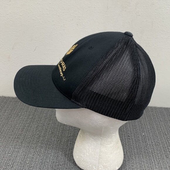 Stoneworks Trucker Hat Fitted Cap Mens OS Black Mesh Flexfit by Yupoong - Picture 6 of 12